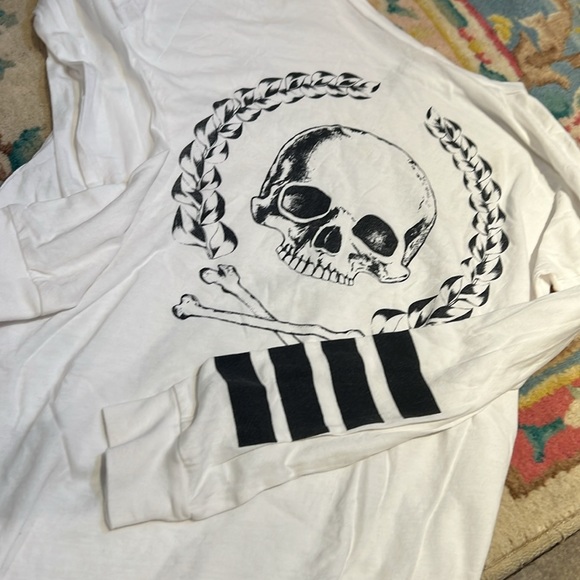 Lauren Moshi kids skull long sleeve t-shirt! size 10! - Picture 2 of 15